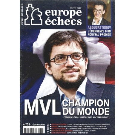 Europe Echecs N°728 Magazine