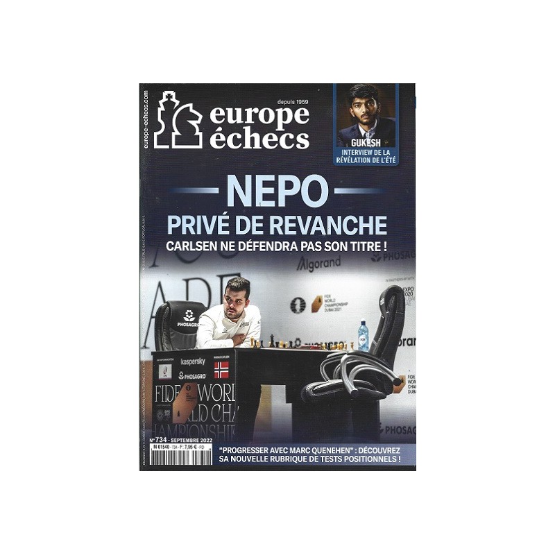 Europe Echecs N°734
