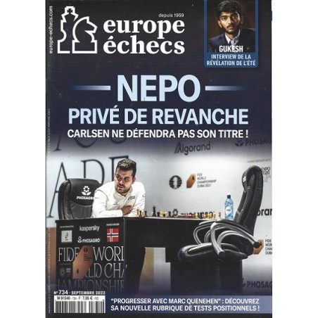 Europe Echecs N°734
