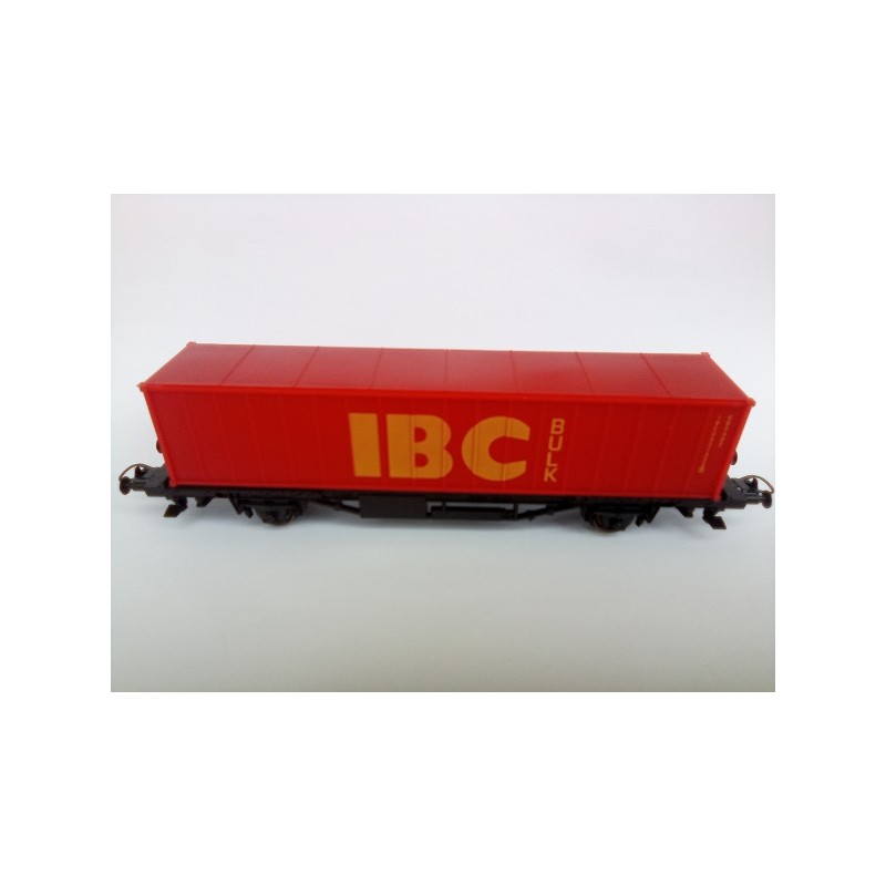 Wagon plat avec porte conteneurs IBC Lima Jouef HO