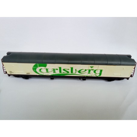 Wagon long Réfrigérant Carlsberg Lima Jouef HO