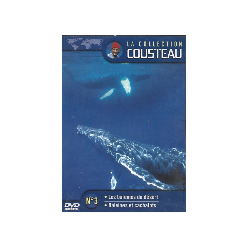 La Collection Cousteau N° 3 : Les Baleines du désert et Cachalots (1990) DVD Neuf