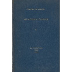 Mémoires d'espoir Tome 1 : Le Renouveau 1958-1962, Charles de Gaulle, La Foire au Livre Occasion