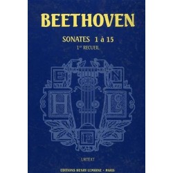 Beethoven 1er Recueil Sonates 1 à 15