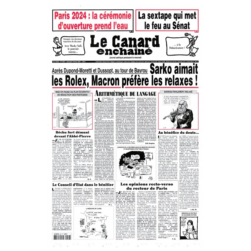 Le Canard enchainé n°5387