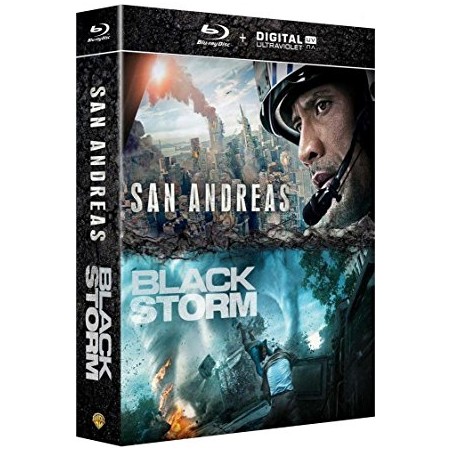 San Andreas + Black Storm - Coffret 2 Blu ray Neuf