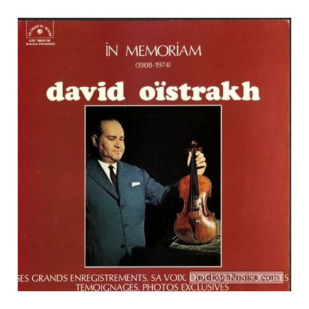 David Oïstrakh In Memoriam (1908-1974) Vinyle Occasion