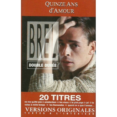 Brel Quinze ans d'amour 20 titres K7 Audio Occasion