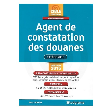 Concours Fonction Publique : Agent de constatation des douanes