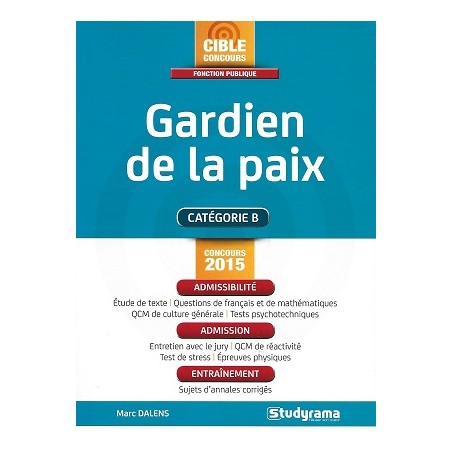 Concours Fonction Publique : Gardien de la paix
