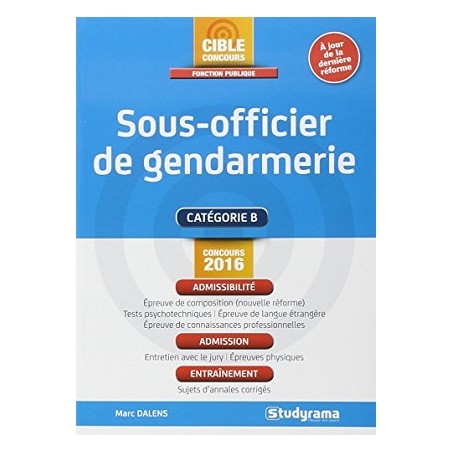 Concours Fonction Publique : Sous-officier de gendarmerie