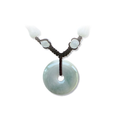 Pendentif Cercle de Vie Orné De Perles En Jade