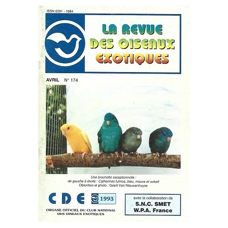 La Revue des Oiseaux Exotiques n°174 Avril 1993