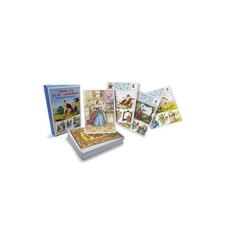 Grand Jeu de cartes Mlle Lenormand, Jeu 54 cartes, Editions Grimaud