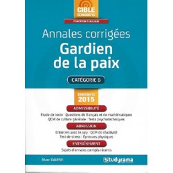 Annales corrigées gardien de la paix 2015, Marc Dalens